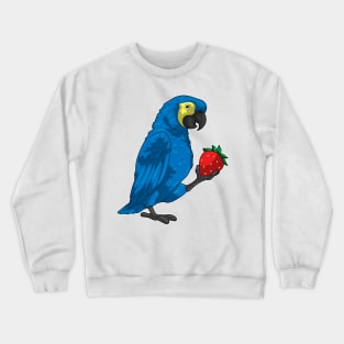 Parrot Strawberry Fruit Crewneck Sweatshirt